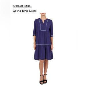 Gerard Darel Blue Tunic Dress